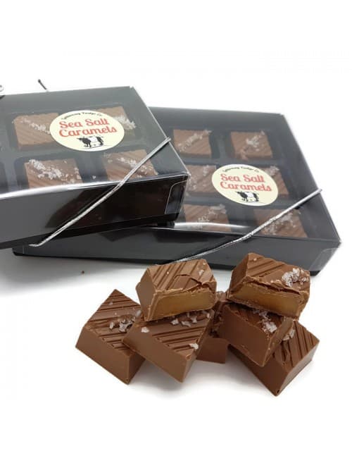 Sea Salt Caramels in Belgian Milk Chocolate